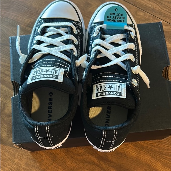 Converse Kids' Black All Star Sneakers - Picture 5 of 6